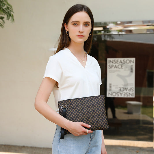 Womens Simple Large-Capacity Clutch Bag