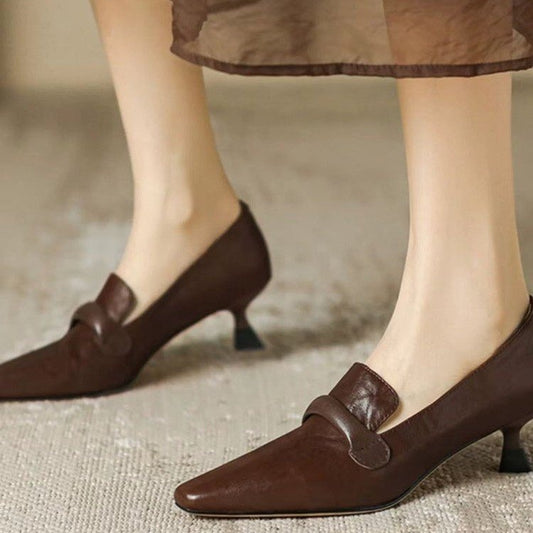 2025 New Retro French Style Minimalist Elegant High-End Niche Shoes,