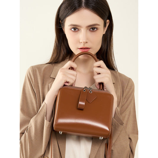 Versatile Leather Handbag