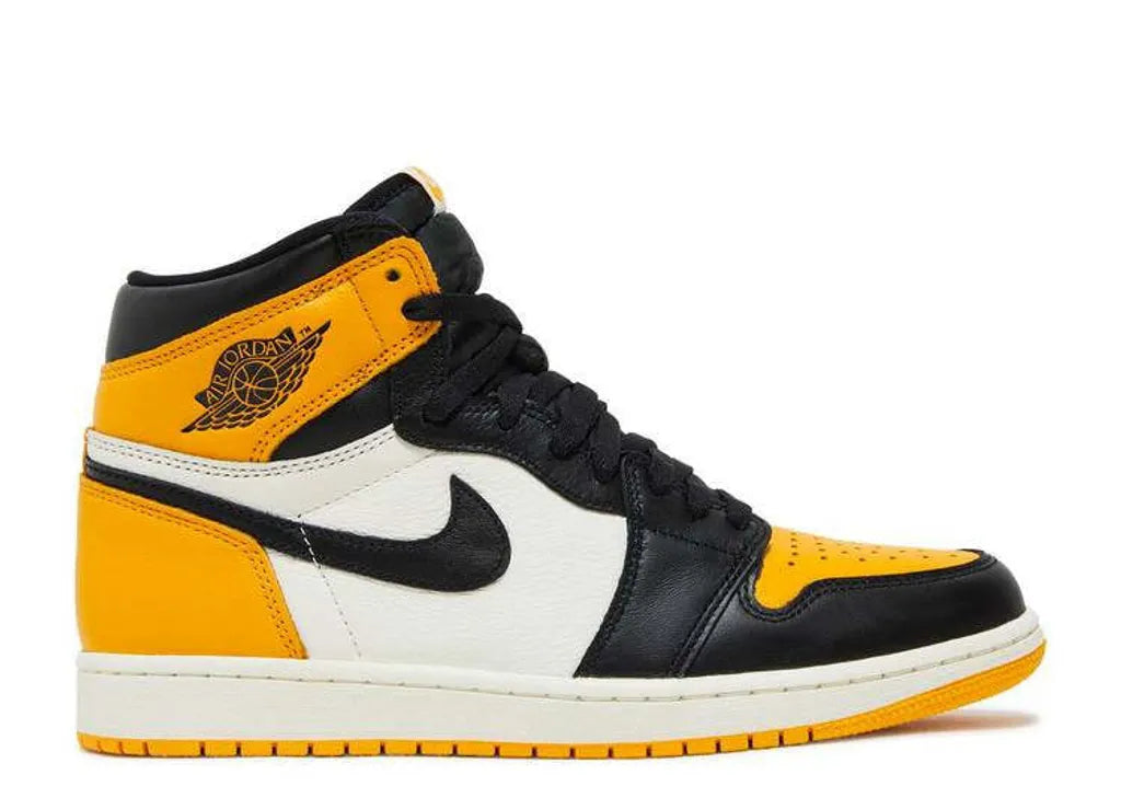 Nike Air Jordan 1 Retro High OG First in Flight Women's Shoes Yellow Black White